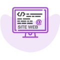 icon de couleur violet symbolisant la catégorie Agence digitale