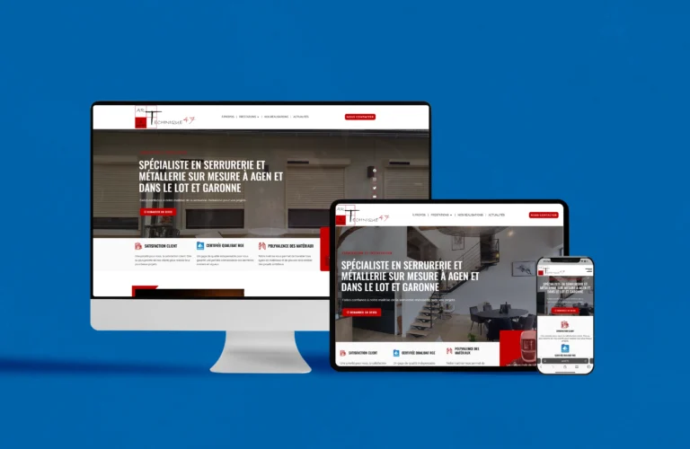 mockup website aet47