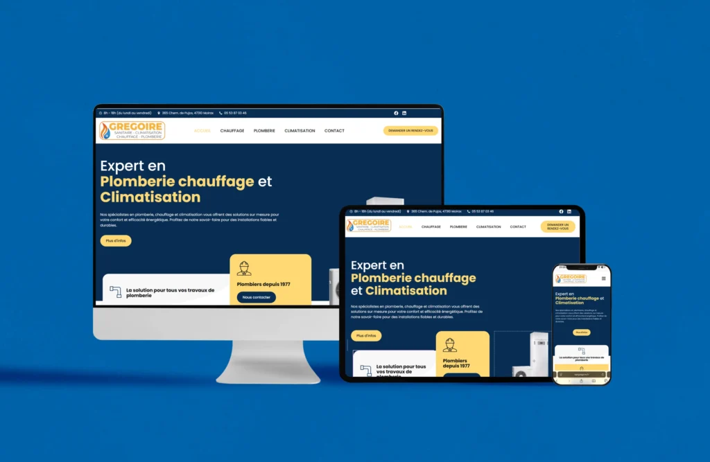 mockup website gregoire